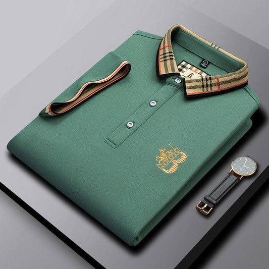 Green Decode Polo Neck T-Shirt for Men -