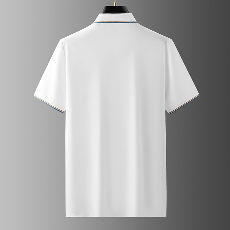 White Imported Fabric Half Sleeve T-Shirt -